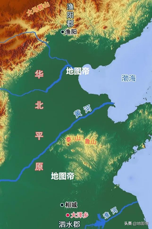 秦末大泽乡起兵，陈胜进军路线是怎样的？