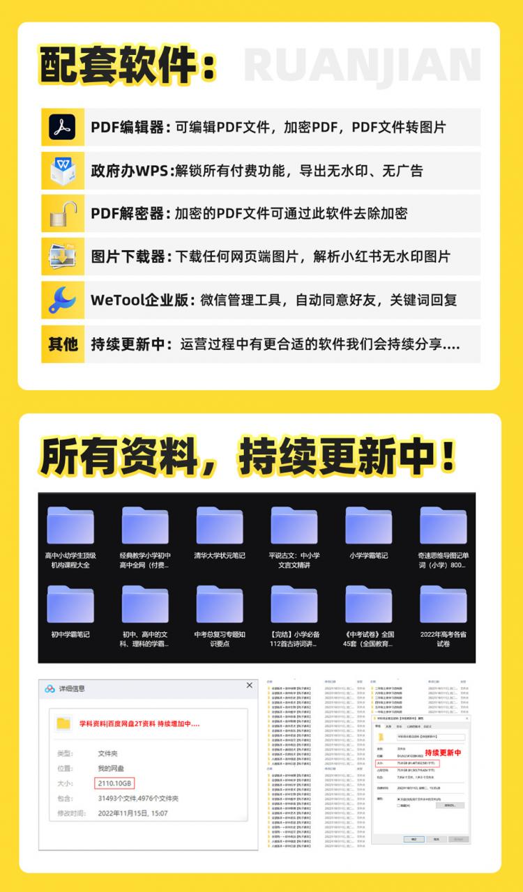 2023最新k12学科资料变现项目：一单299双平台操作 年入50w(资料 软件 教程)