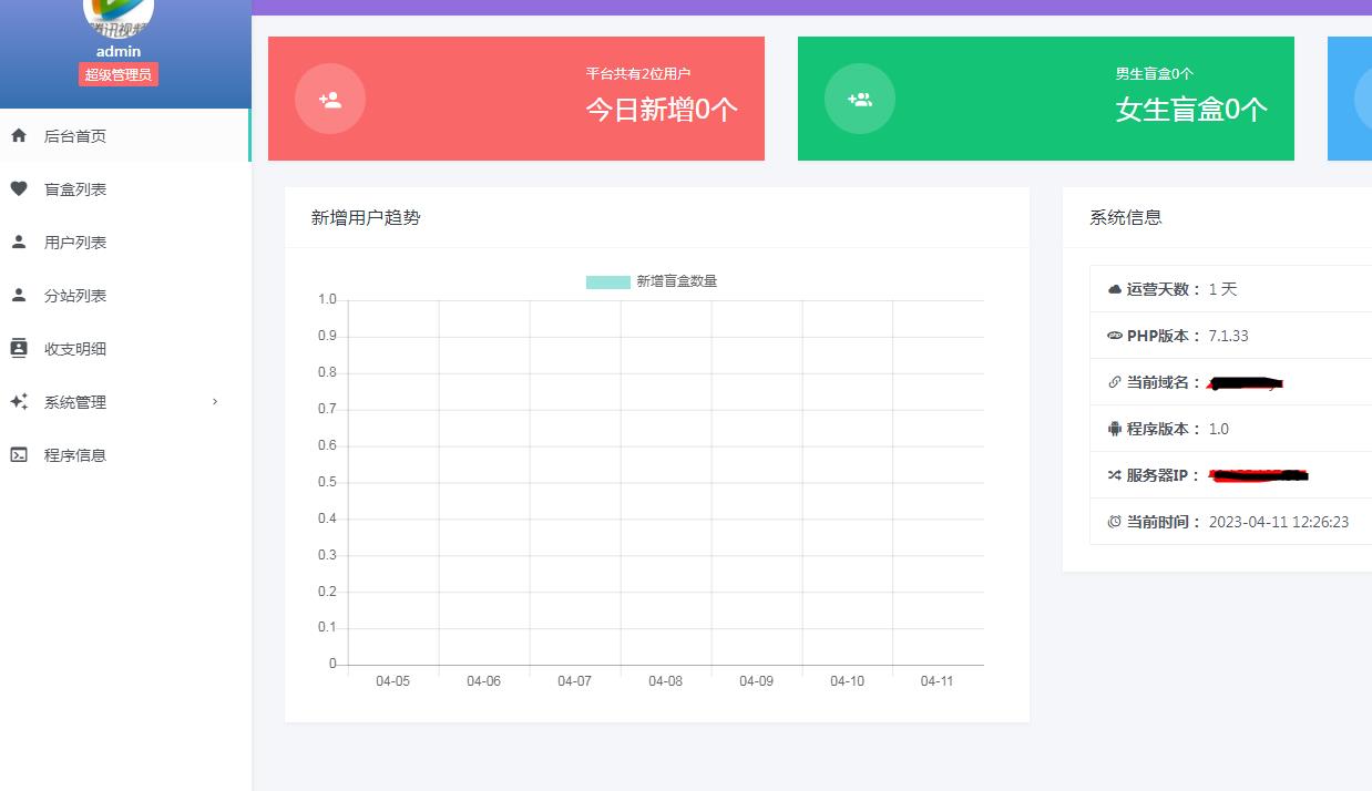 一元盲盒交友源码/脱单盲盒源码/交友盲盒/恋爱盲盒【源码 视频教程】