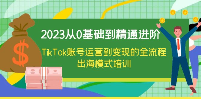 图片[1]-2023从0基础到精通进阶，TikTok账号运营到变现的全流程出海模式培训-阿灿说钱