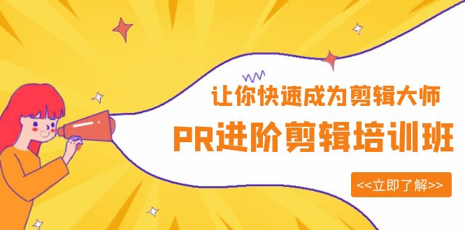 图片[1]-PR进阶剪辑培训班，让你快速成为剪辑大师 12节视频课程 素材！-阿灿说钱